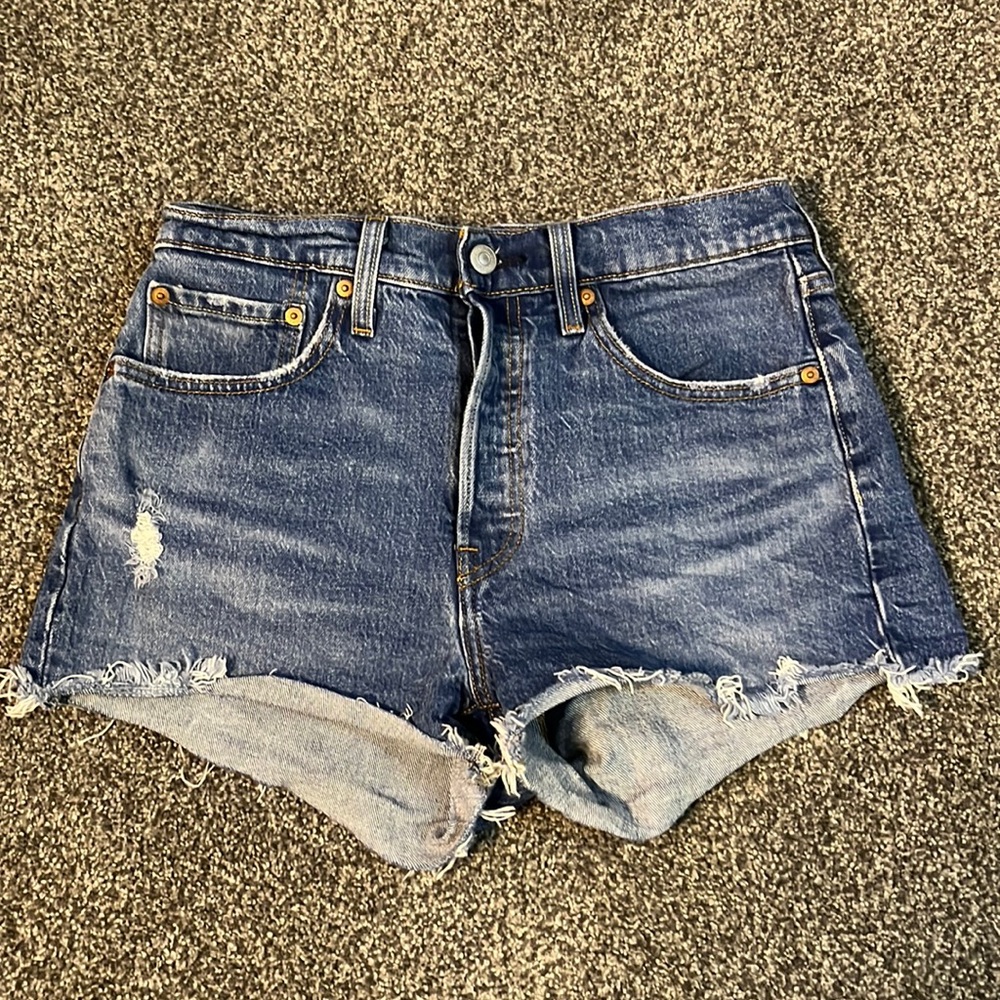 Levi 501 Dark Wash Shorts